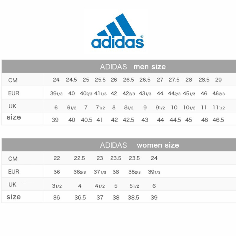 adidas women size to men