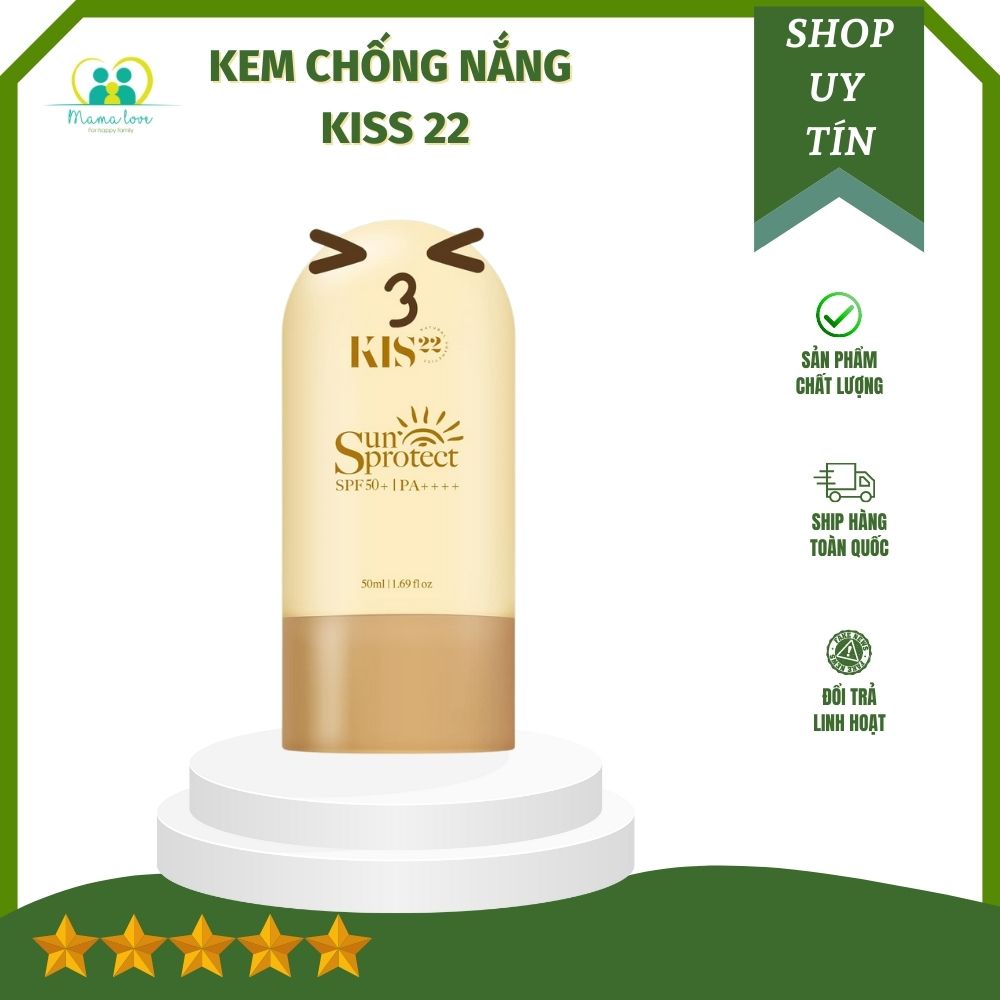 Sun PROTECT KIS22 sunscreen, SUN protection, not sticky, not sticky, gentle tone enhancement, 50ml bottle