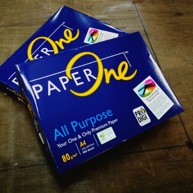 Paper One A4 80gsm Paper 500sream Shopee Malaysia