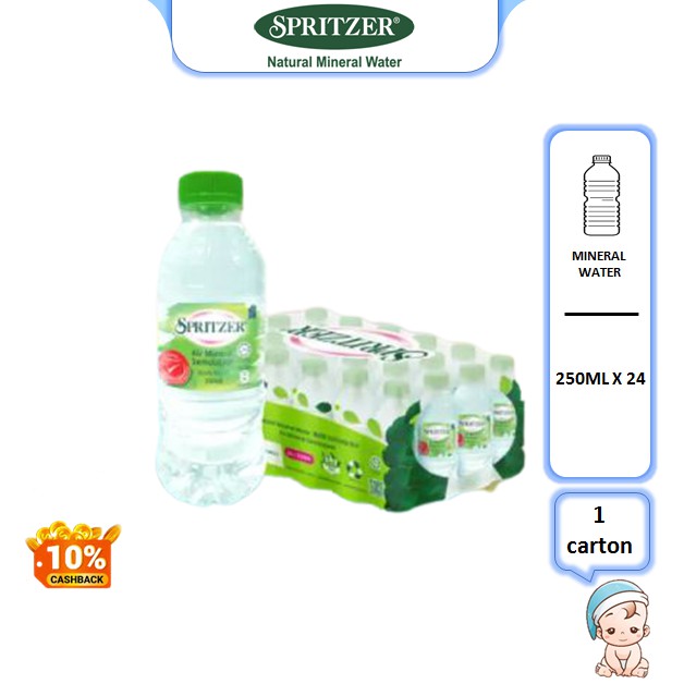 Hot Deal Rm1485ctn Spritzer Mineral Water 250ml X 24 Btl Max 1ctn In Shipment Order 4082