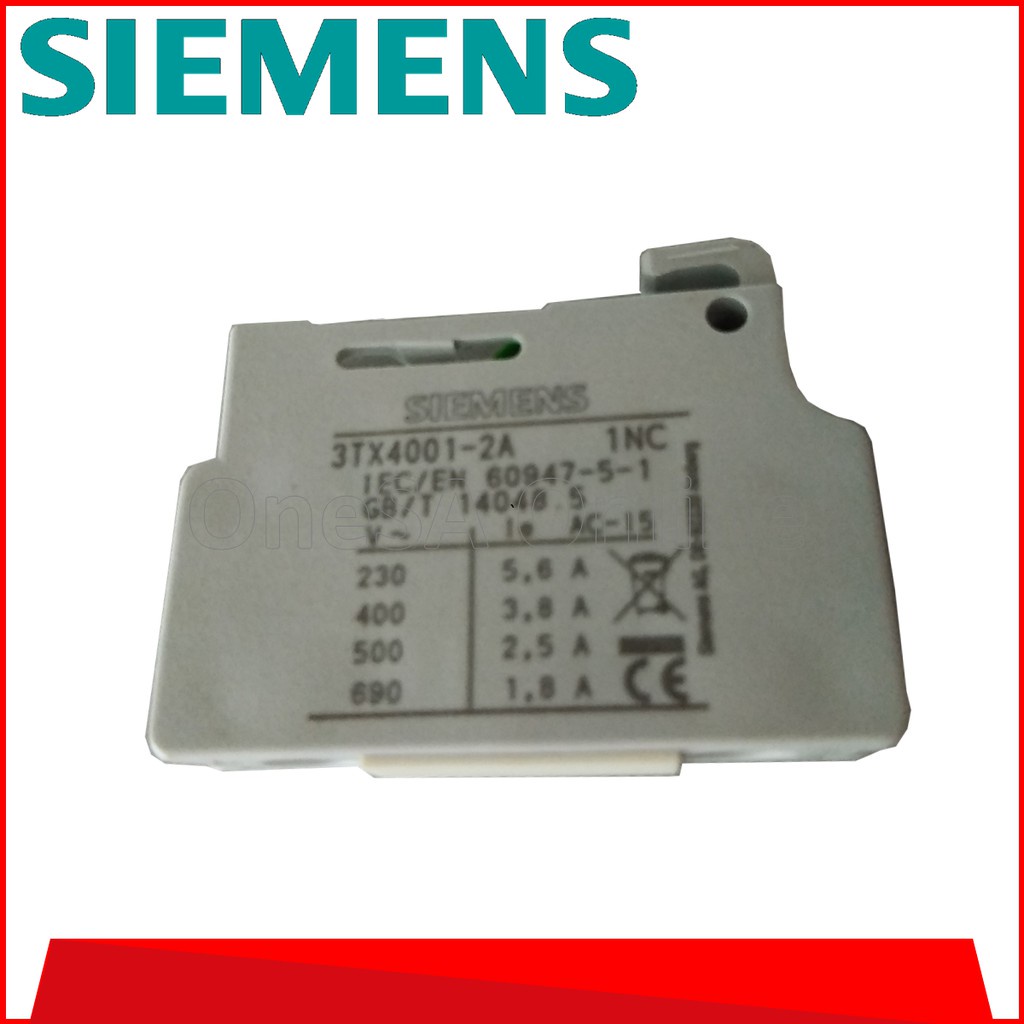 SIEMENS AUXILIARY CONTACT BLOCK 3TX4010-2A *JH* 