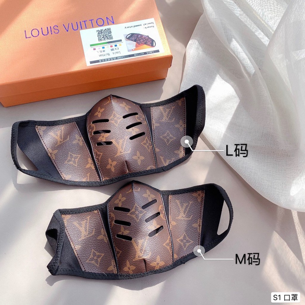 4.15 [NEW] stock with box Louis Vuitton Lv original single mask M L two codes | Shopee Malaysia
