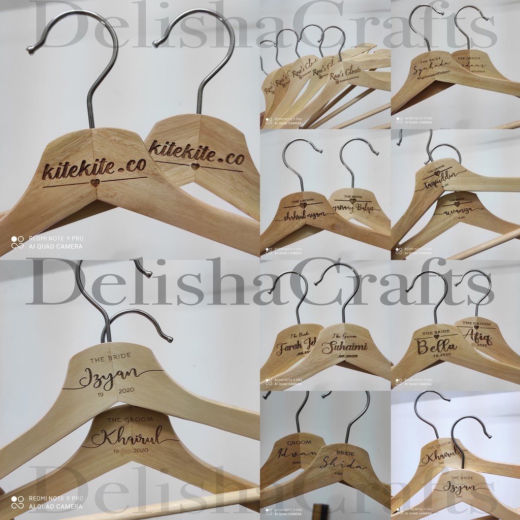  HANGER  UKIR NAMA  MALAYSIA SELLER BOLEH CUSTOM NAMA  