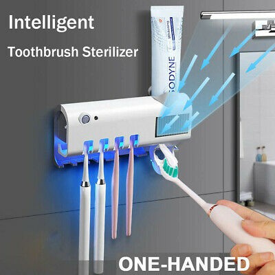 Multi-Function Toothbrush Sterilizer / Solar Electric Auto Toothpaste  Dispenser / UV Sterilization / Smart Infraed | Shopee Malaysia