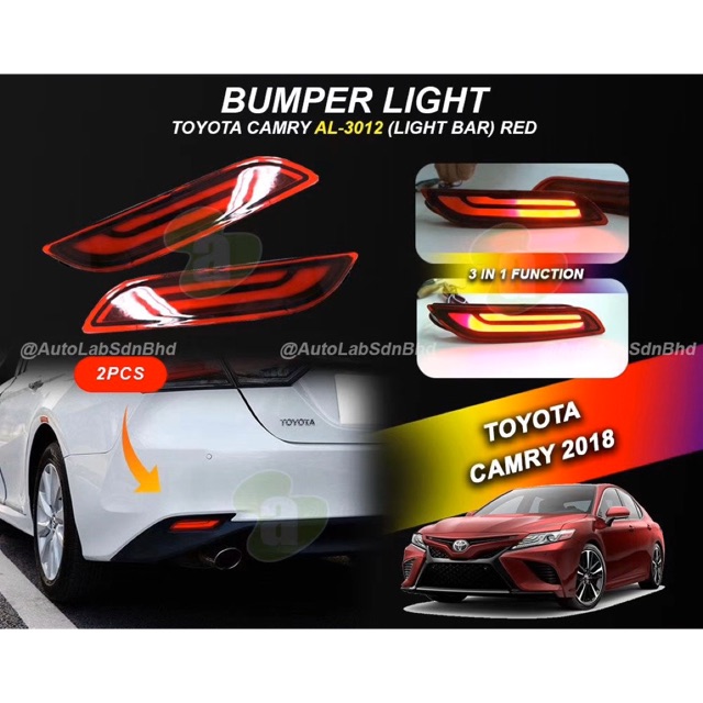Chrome Rear Tail Fog Light Lamp Covers Trim For Toyota Camry XV70 2017 2018 2019