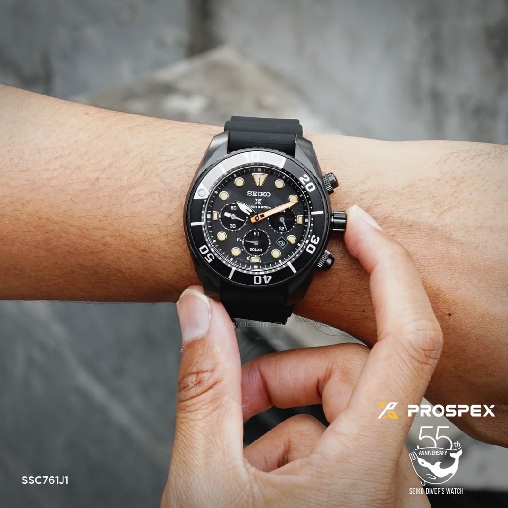 Seiko Prospex SUMO Diver's 200M SSC761J1 55th Anniversary Black Series  Limited Edition Sapphire Solar Watch SBDL065 | Shopee Malaysia