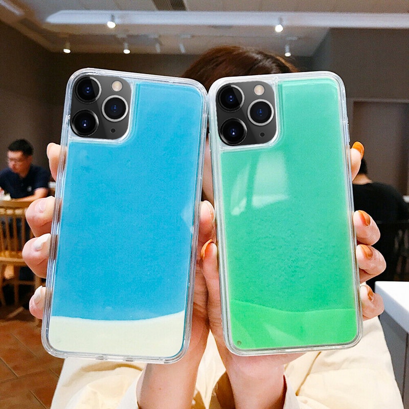 Luminous Neon Sand iPhone 11 Pro XR XS Max X 6 6S S 7 8 Plus Glow In