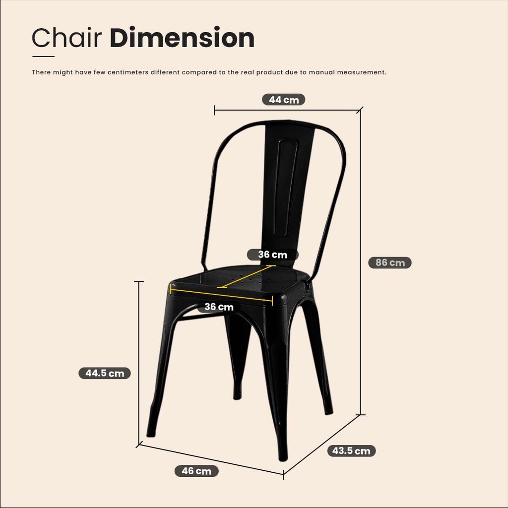 HELLEBORE INDUSTRIAL STYLE DINING CHAIR