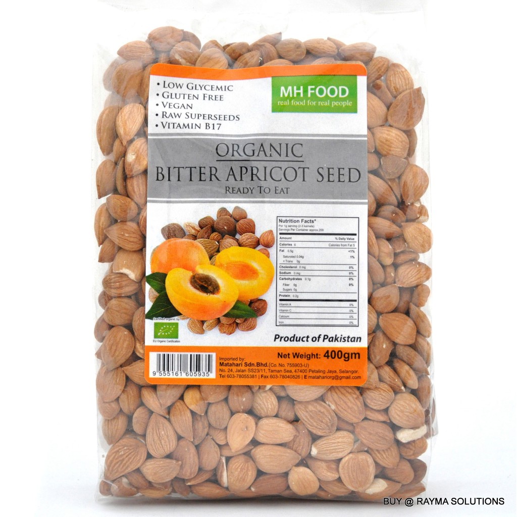 MH FOOD Organic Bitter Raw Apricot Seed 400g Shopee Malaysia