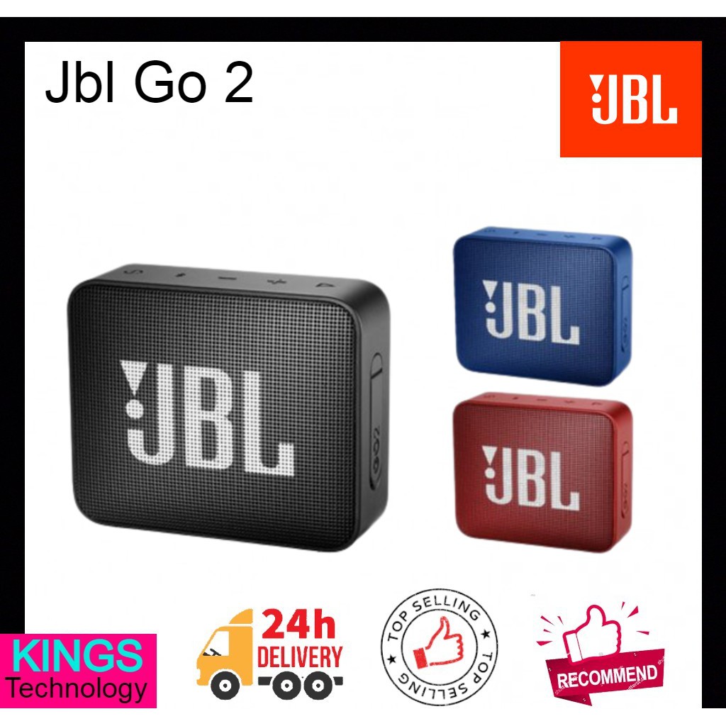 [ Christmas Sales ] JBL GO 2 JBL Mini/medium Portable Waterproof Wireless Bluetooth IPX7 Music 
