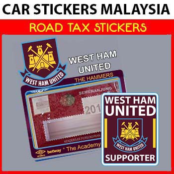 CSM Car Sticker - West Ham Set Combo