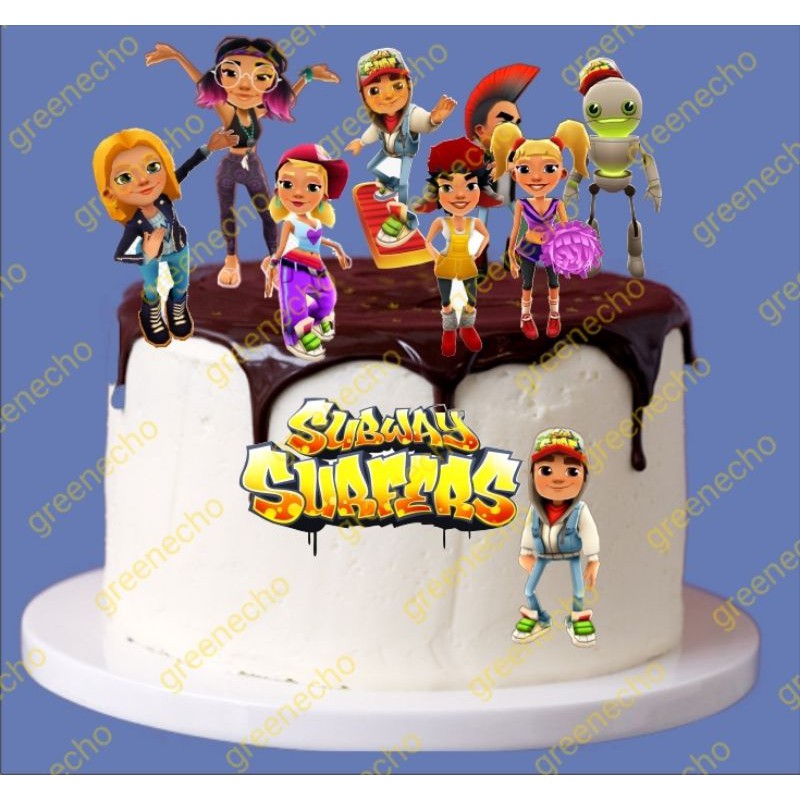 subway surfers cake topper (1set) Shopee Malaysia