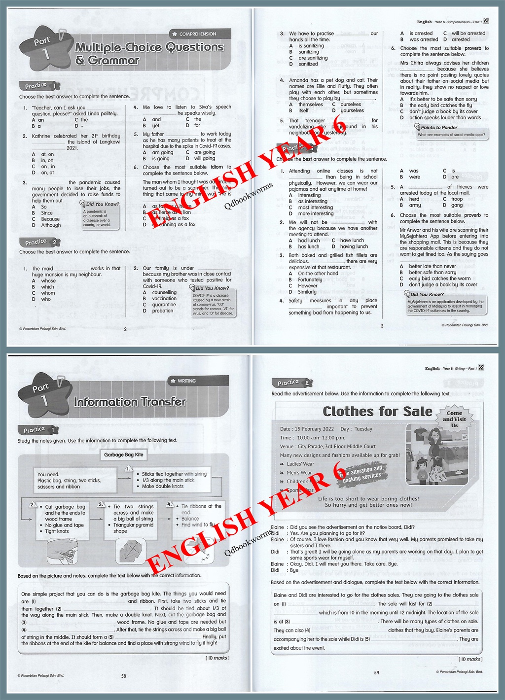 华小6年级作业 英文版 ENGLISH VERSION 预备，起！PRAKTIS GO! 6华小六年级作业 SJKC TAHUN YEAR 6 ...