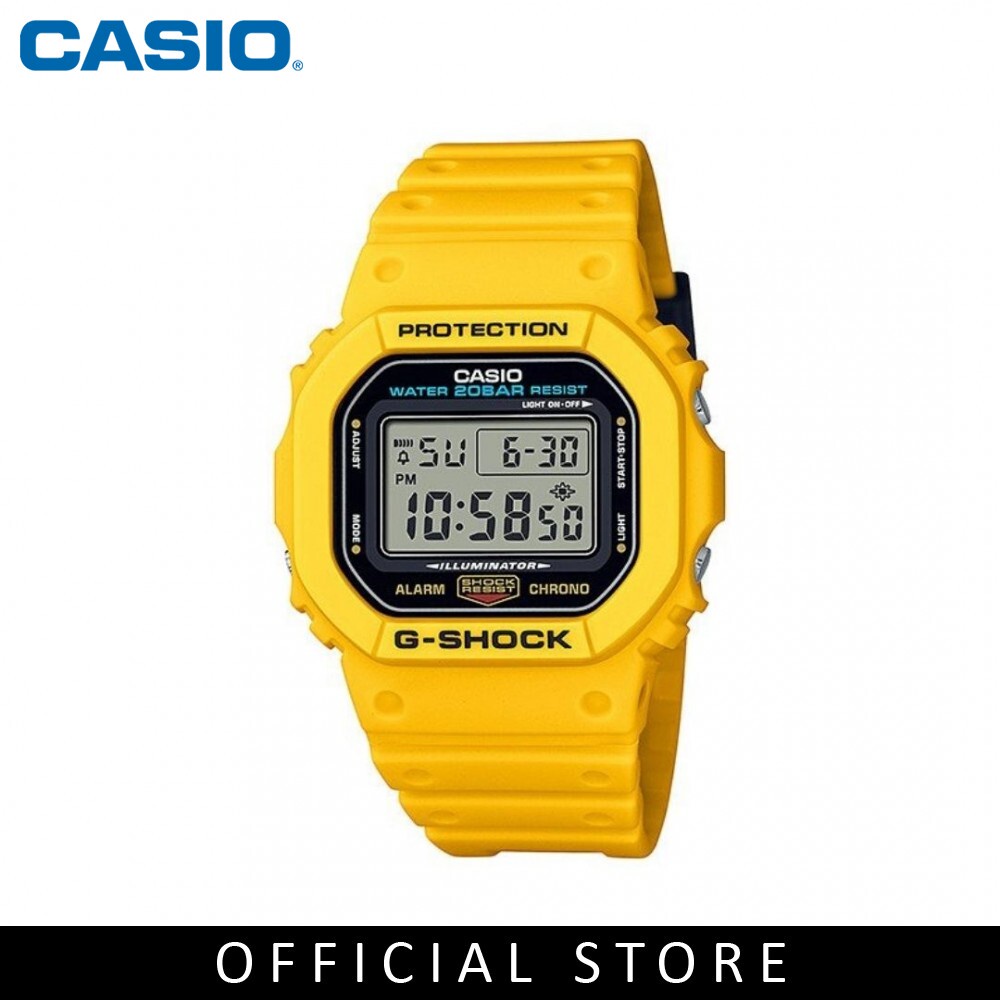 Casio G-Shock DW-5600REC-9 Yellow Resin Band Men Watch | Shopee Malaysia