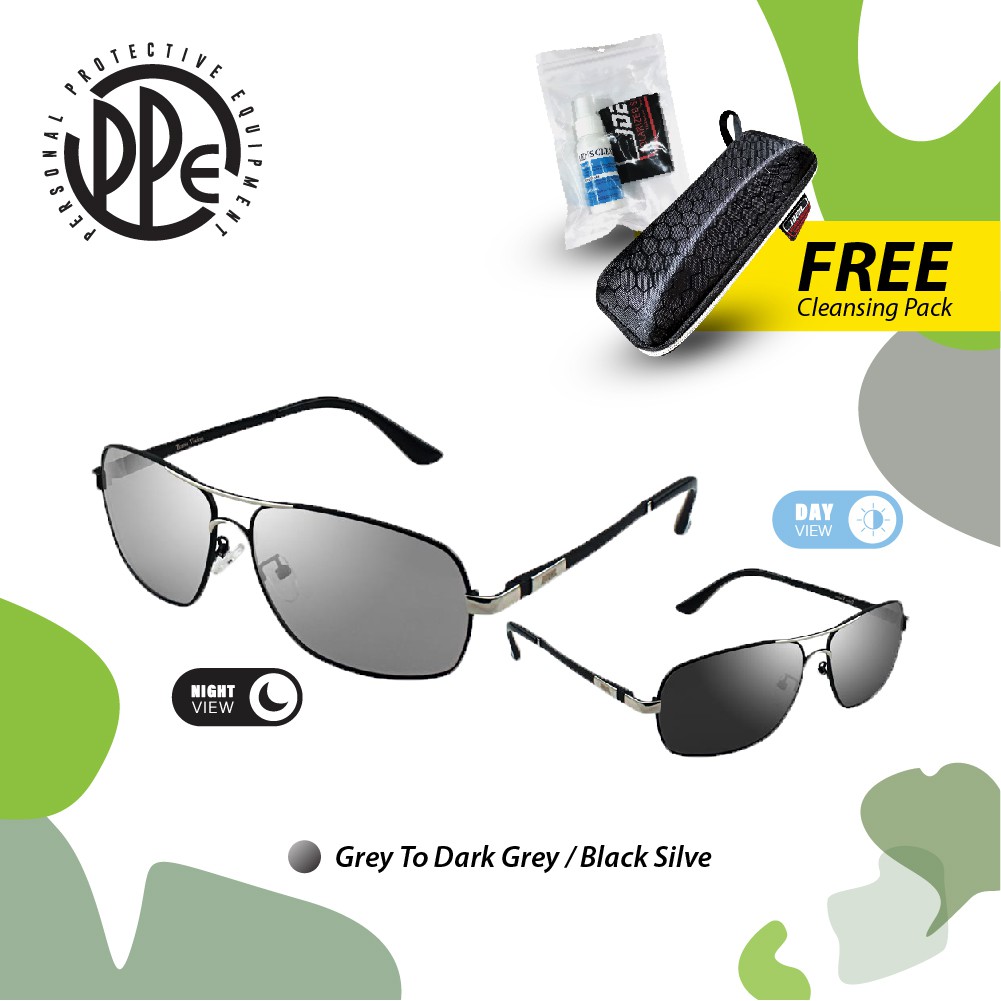 Photochromic Polarized Sunglasses IDEAL D8721 5 in1 Multi Function Lens Color Changing Outdoor Fashion Glasses