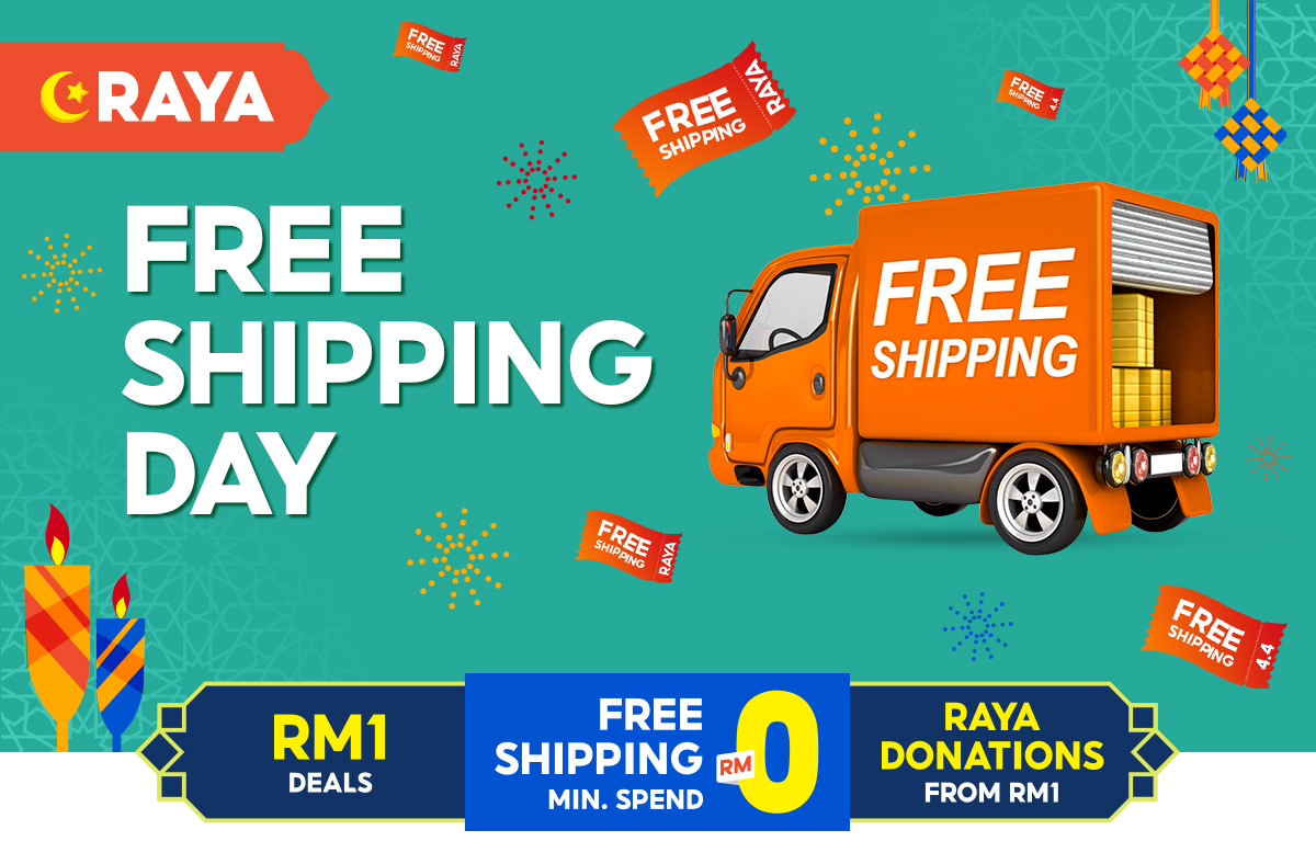 Get ready for Shopee Malaysia’s Raya Sale 2021! Enjoy free shipping with a minimum spend of RM0 as well as amazing Ramadan and 5.5 sales that will blow your mind. Not only that, get ready for Hari Raya conveniently and in a budget-friendly way with our RM1 deals and promotions on a variety of fashion, grocery, and home decoration goods!