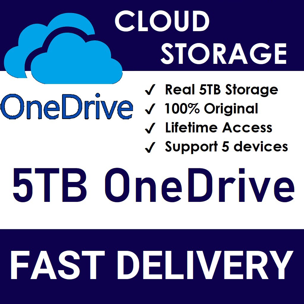 Buy Promo Onedrive 5tb Cloud Storage Lifetime License Account Support Up To 5 Devices Seetracker Malaysia