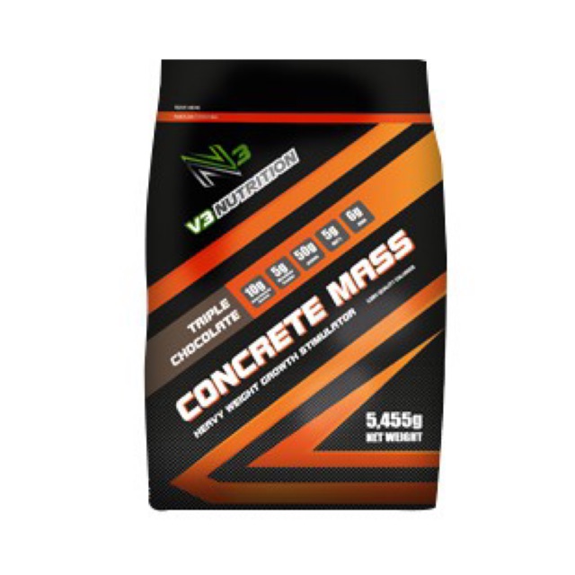 Ready Stock Concrete Mass 5 5kg Gainer Supplements Weight Gainer Protein Halal Shopee Malaysia