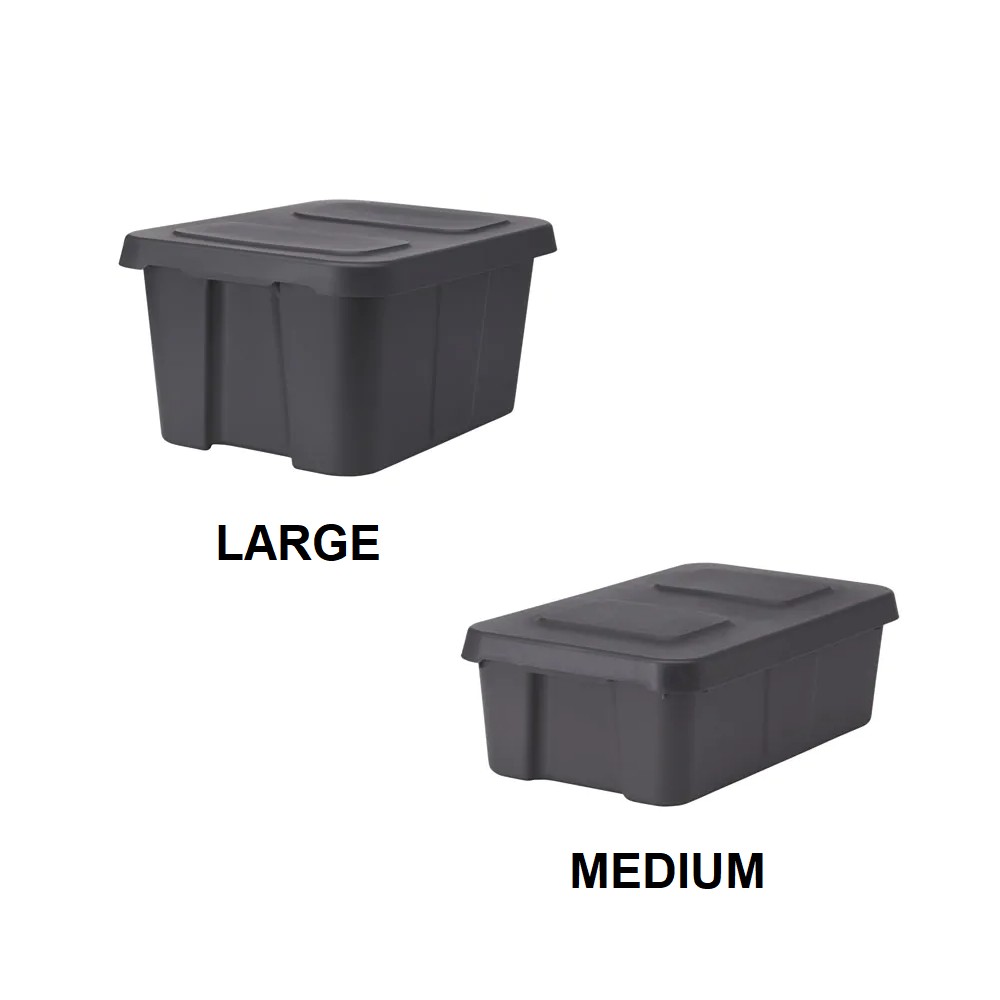 Ikea Klamtare Multipurpose Storage Box Basket With Lid Shopee