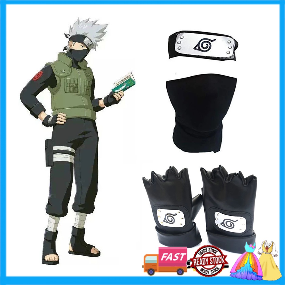 NARUTO Hatake Kakashi Cosplay Costumes Anime Halloween Costume Set For