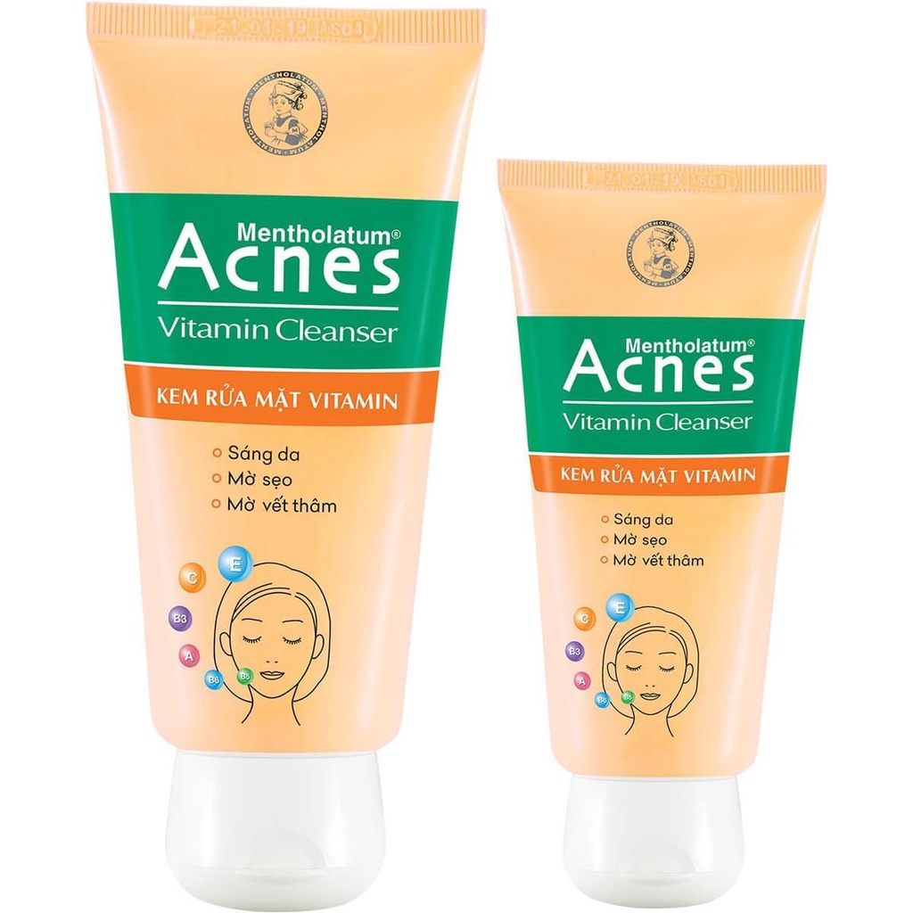 Acnes Vitamin Cleanser Vitamin Facial Cleanser 100g Shopee Malaysia