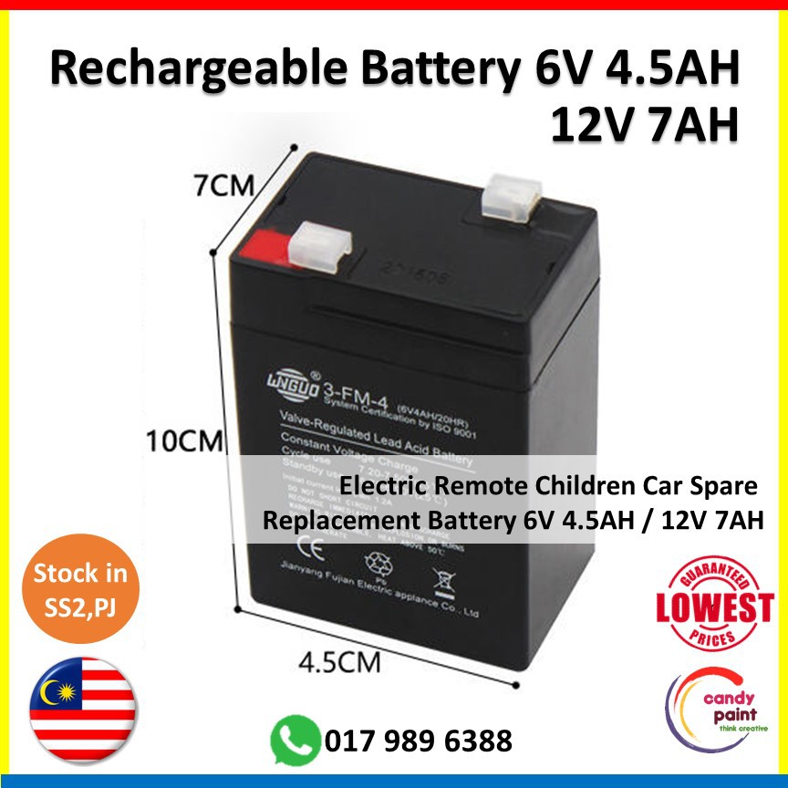 replacement 6v battery for toy car