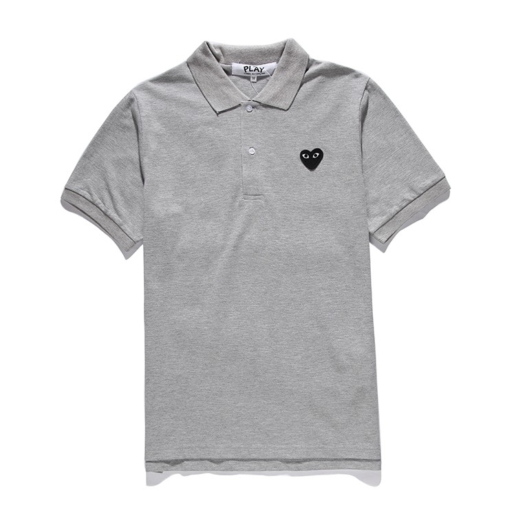 cdg black polo