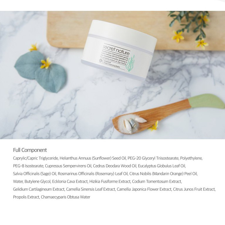 secret nature cleansing balm