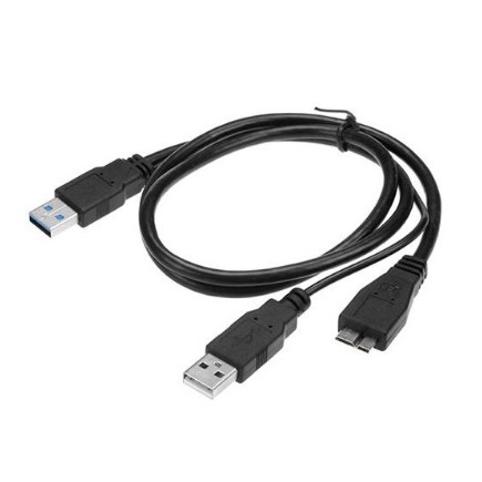 USB3.0 Cable AM Split Power to Micro B Male Cable