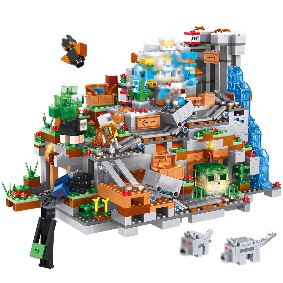 lego minecraft the mountain cave set