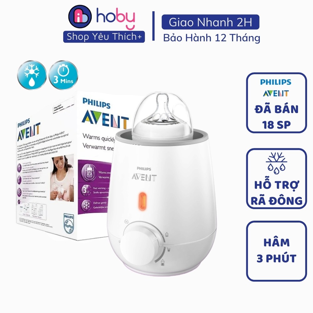 Philips Avent 3 in 1 Bottle Warmer, Quick Warm in 3 Minutes Genuine