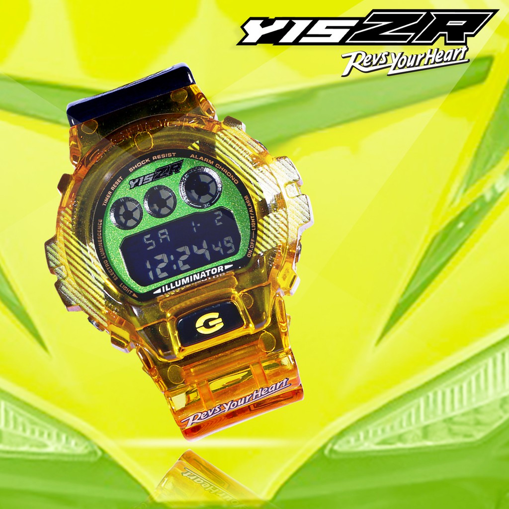 G Shock Y15 Zr Yellow Custom Design Resin Watch Shopee Malaysia