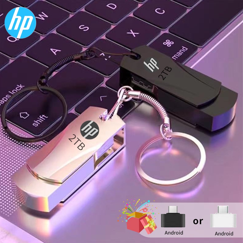 COD HP USB Flash Drive USB 2TB Waterproof Metal Flashdrive Pen Drive for notebook/PC/TV/car/phone