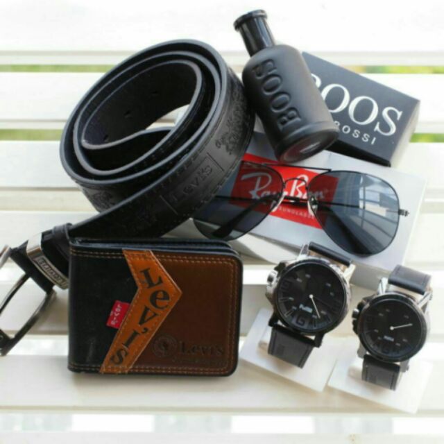 hugo boss wallet and belt set