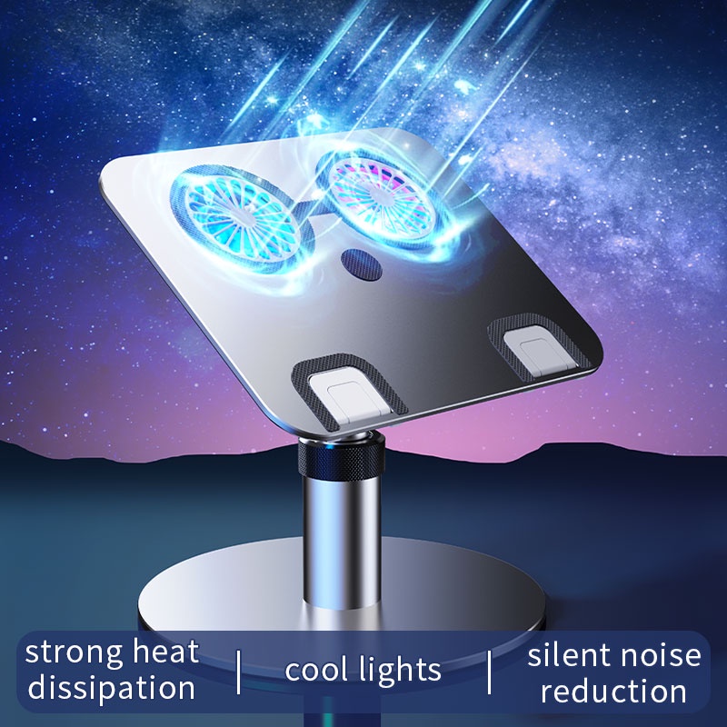 OATSBASF Laptop Cooler Stand Ergonomic Tablet Stand Adjustable Aluminum