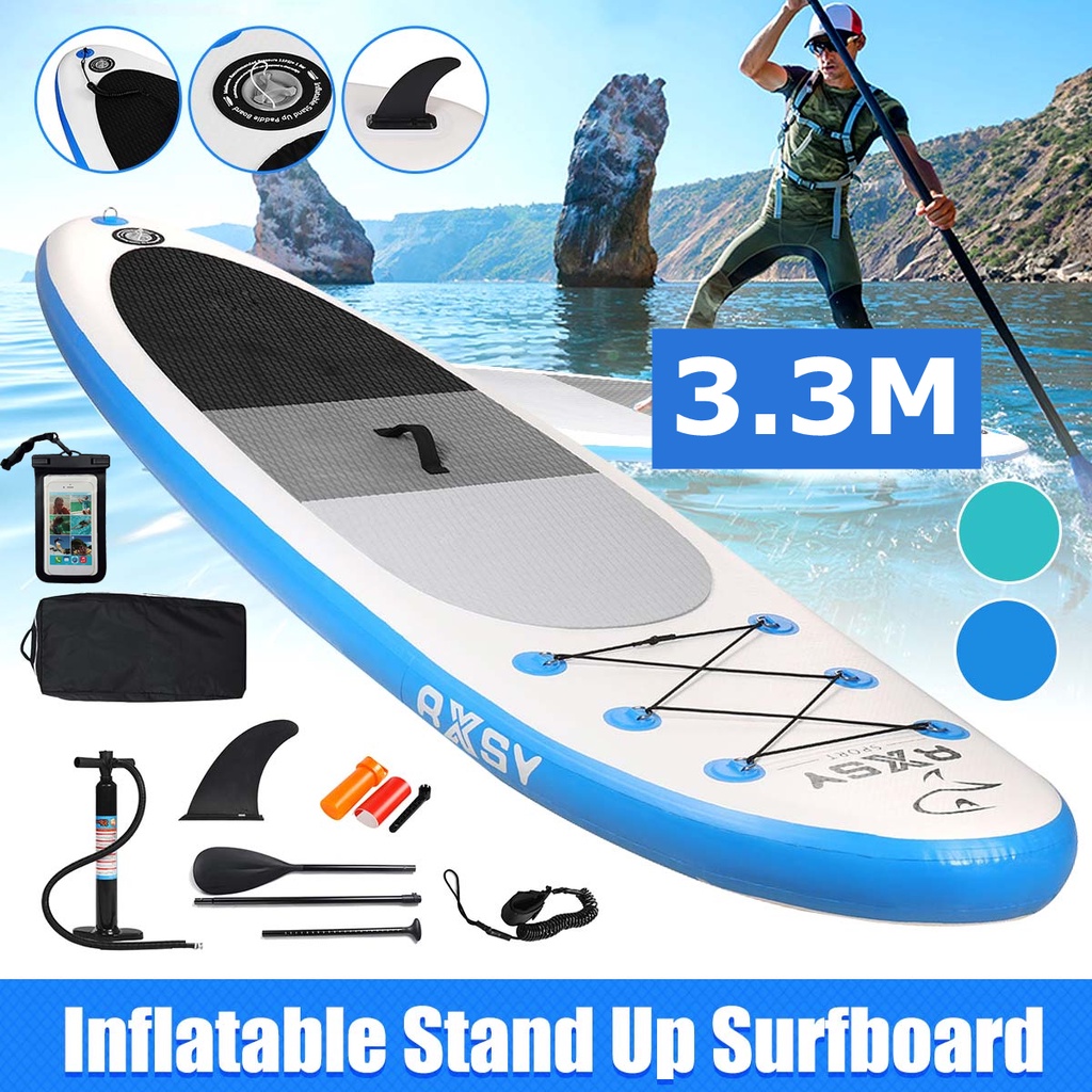 350 LBS Inflatable Paddle Board Surfing Yoga Fishing Accessories SUPs