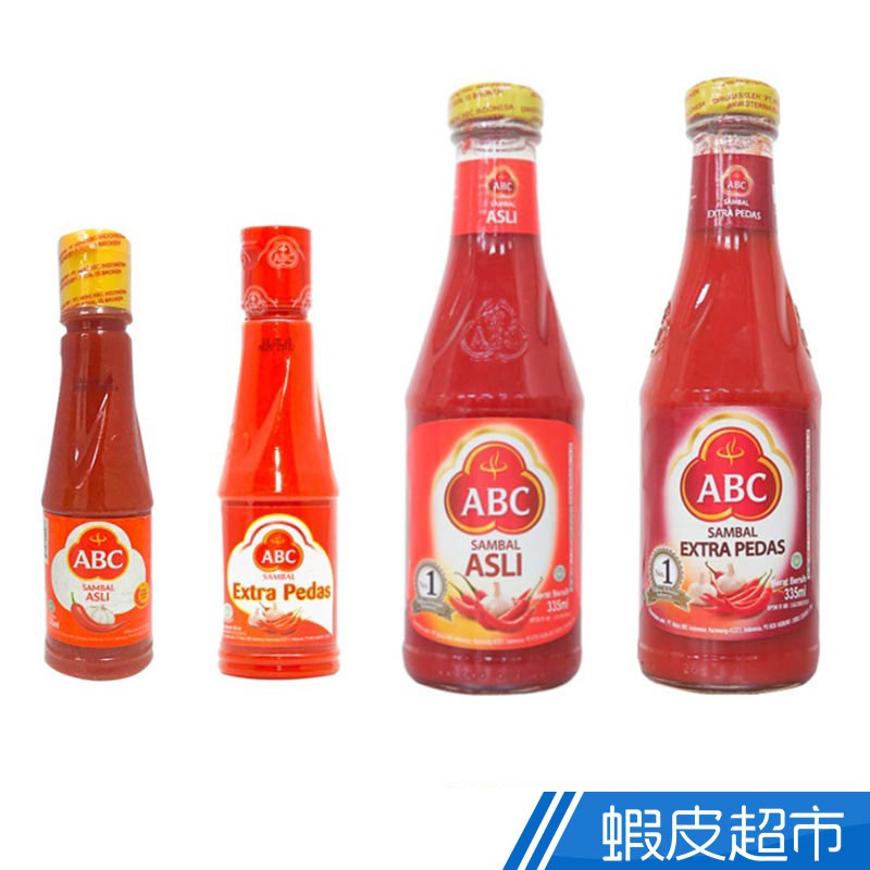 Indonesia Abc Chili Sauce 135ml 335ml General Spicy 印尼abc辣椒酱135ml 335ml 一般 重辣 传统印尼辣椒酱虾皮直送