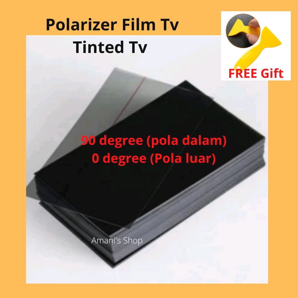 [Ship in 24 hrs] Ready Stock Polarizer Tv Film Polarizing for Tv LCD/ LED  32'' 40'' 42'' 47'' Tinted Tv Film for Sharp