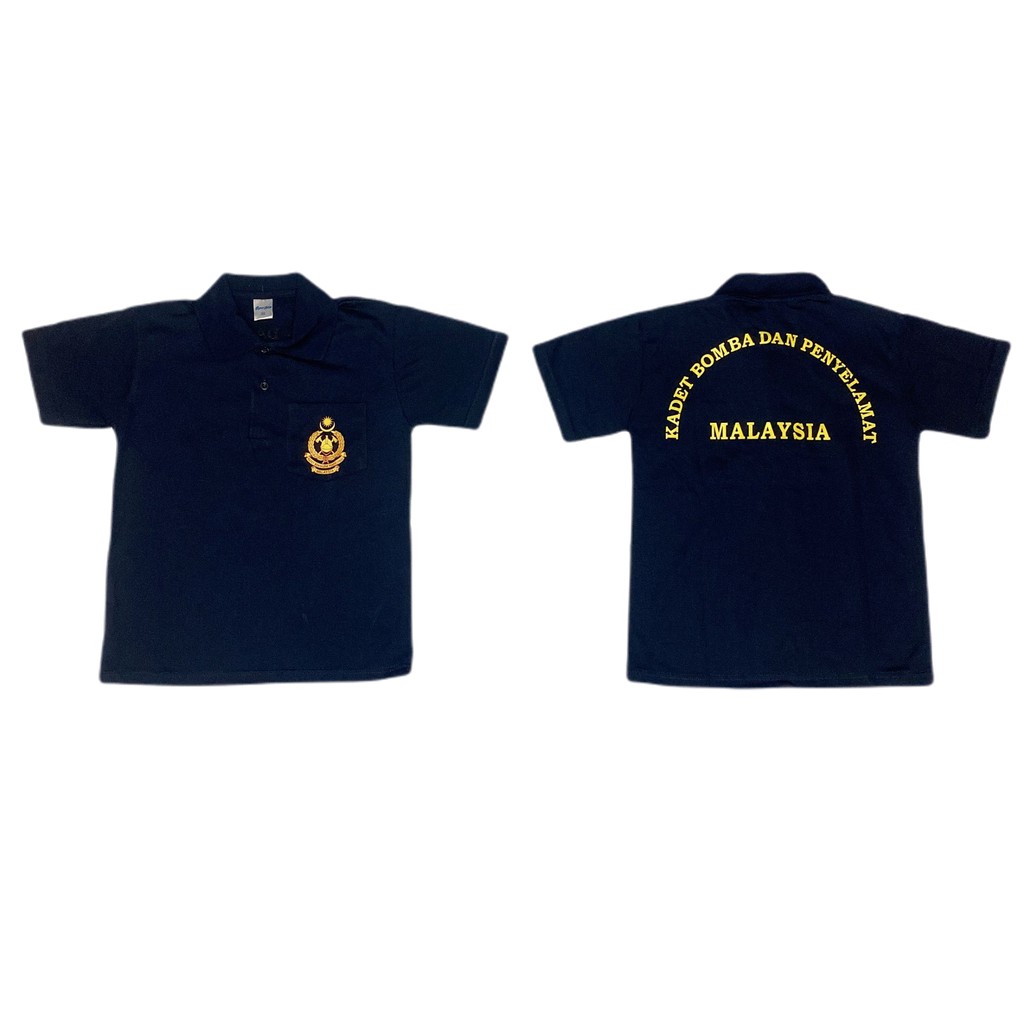 Baju Kadet Bomba Uniform Sekolah / SCHOOL UNIFORM SHIRT UNISEX SIZE : 32 - 46 ( B803 & B804 ) COLLAR / BERKOLAR