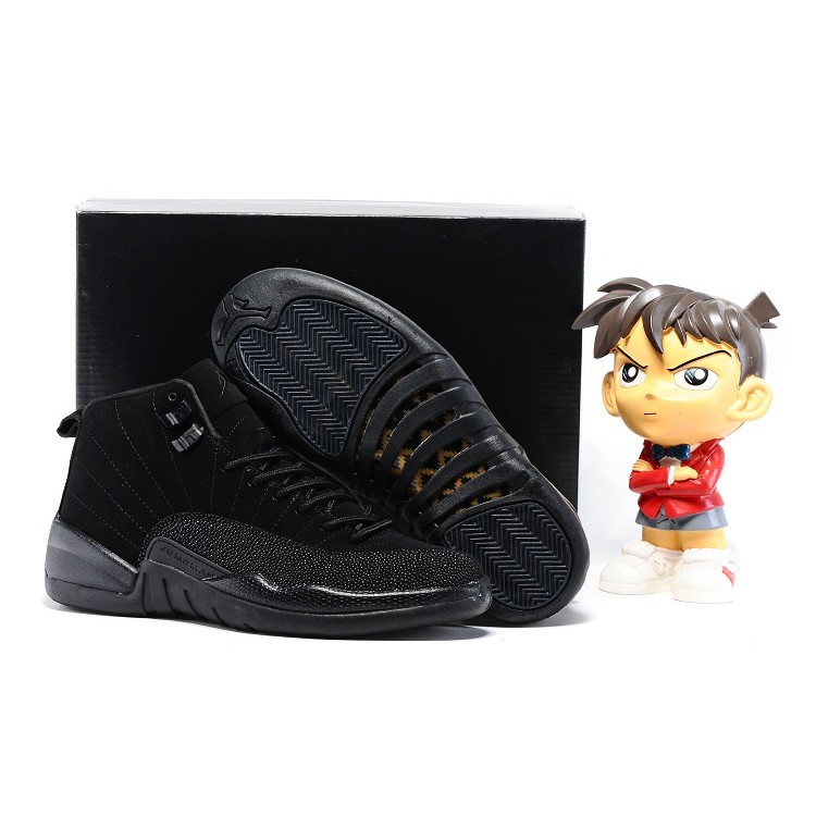 jordan 12 mens black and gold