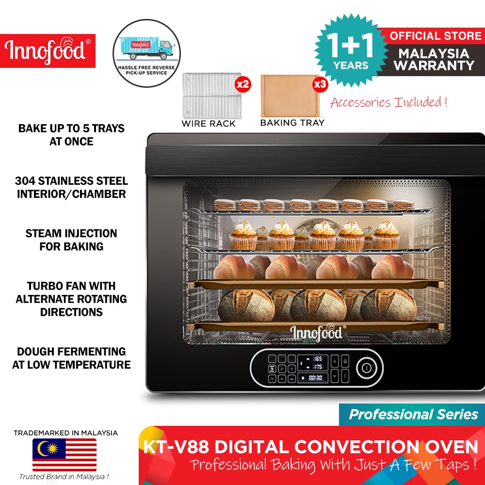 Innofood V88 Baking Master Digital Convection Oven Steam Injection