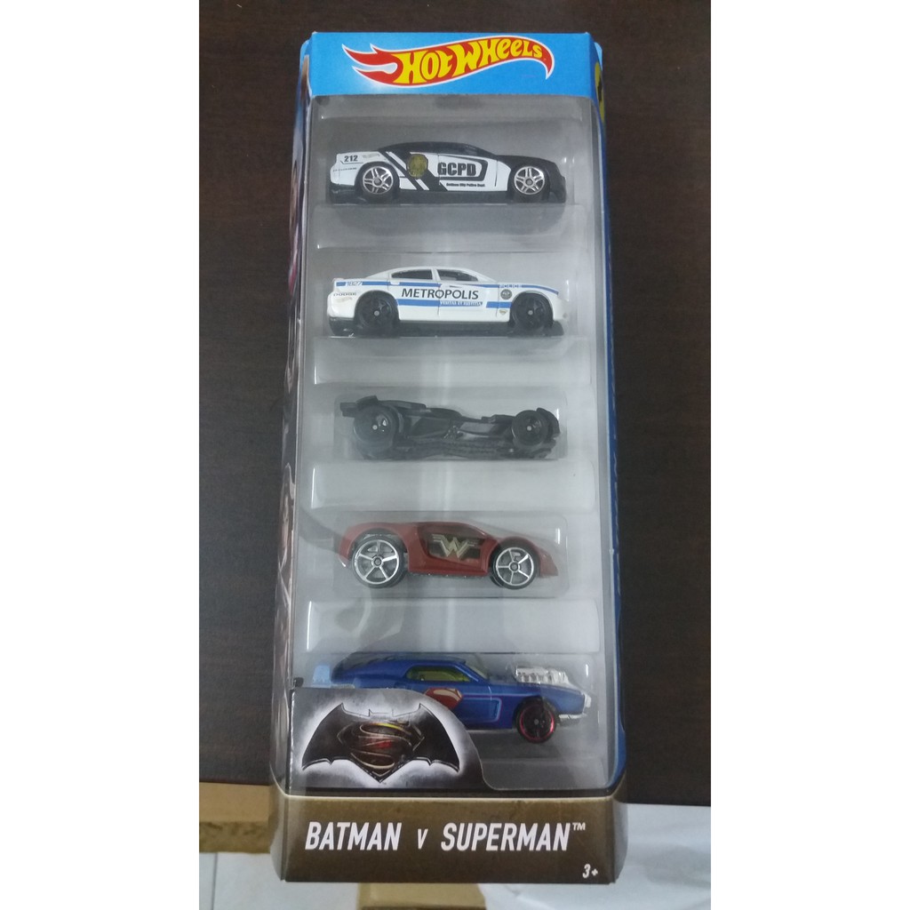 Hot Wheels Batman vs Superman 5 in 1 pack | Shopee Malaysia