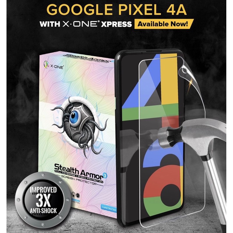 XOne Google Pixel 4A Stealth Armor 3 Screen Protector Clear/Matte