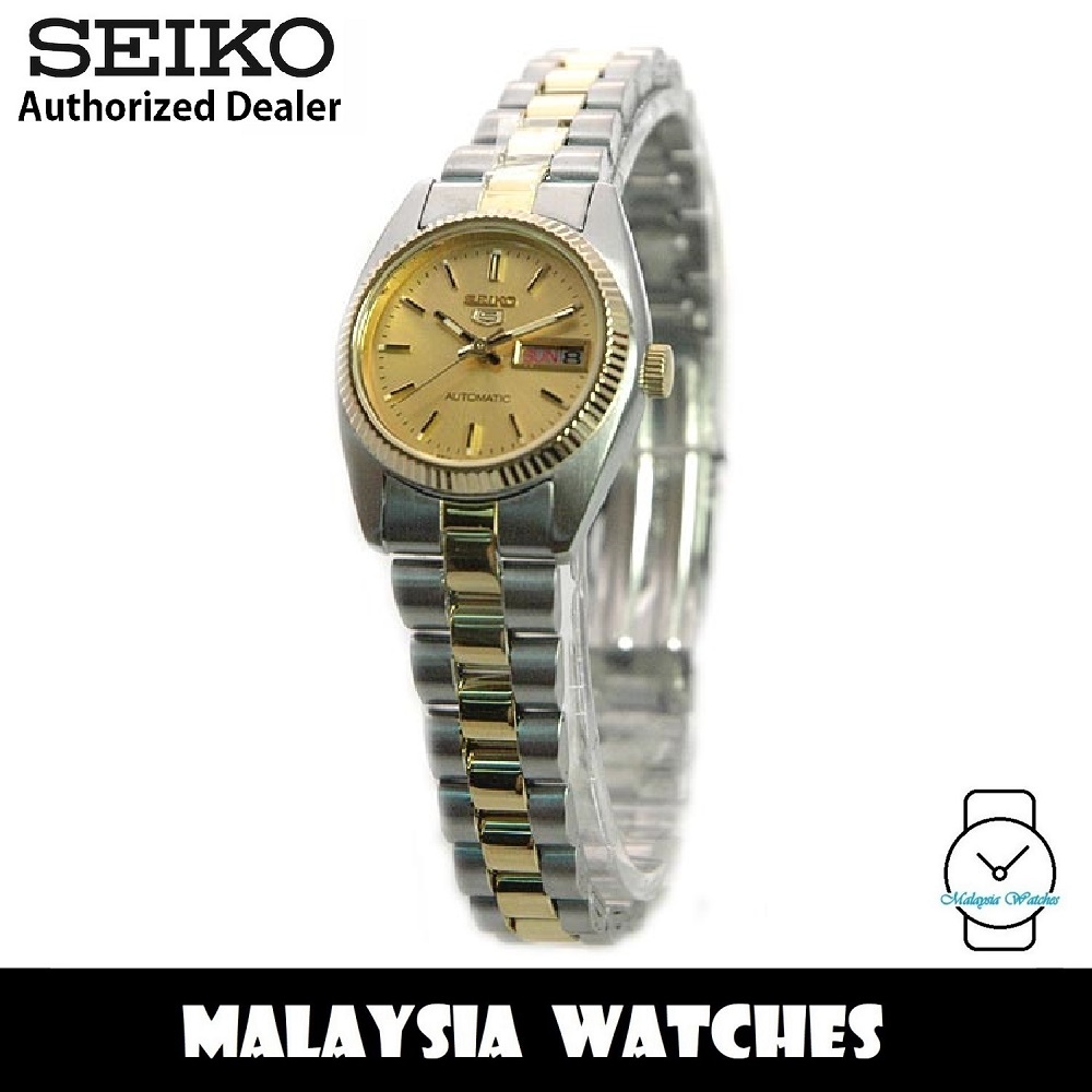 Seiko 5 SUAA84K1 Automatic Gold-Tone Dial Two-Tone Stainless Steel Ladies'  Watch SUAA84K | Shopee Malaysia