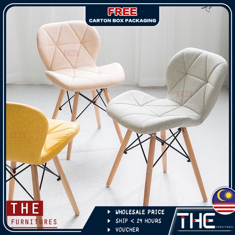 The Creative Curvy Eames Chair With, Eames Style Dining Chair With Cushion