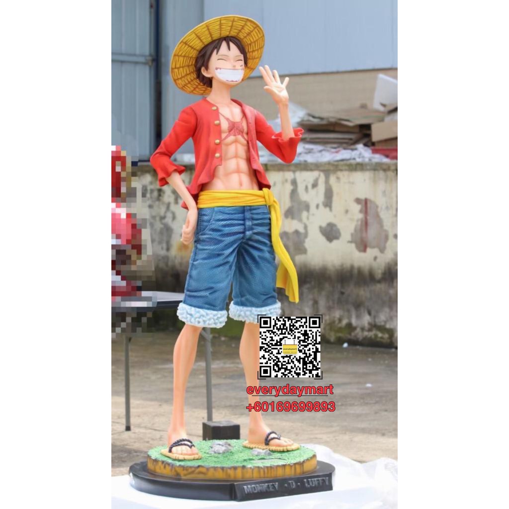 One Piece Monkey D Luffy Smiling 1 1 Scale Life Size Straw Hat Luffy Statues Action Figure海贼王 草帽微笑路飞 手办全身像1 1雕像手办