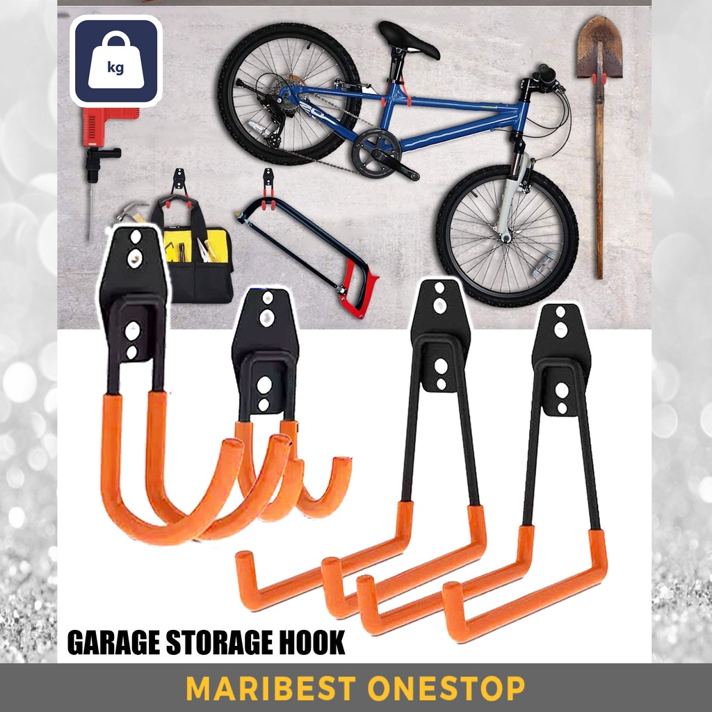 GARAGE STORAGE HOOK Wall Hook Hanger Rack Bicycle Hook Garage Organizer ...