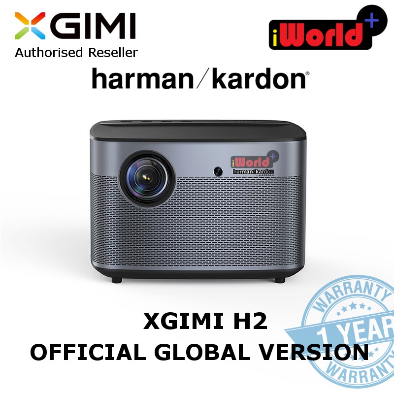 Official Global Version XGIMI H2 DLP Smart Android 300" Screenless TV with harman/kardon speakers 1350 ANSI Lumens FHD
