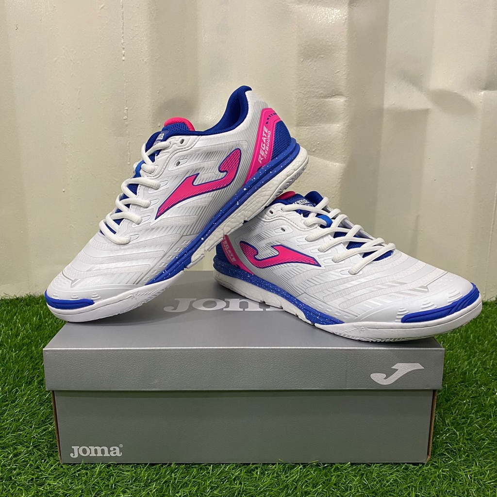 JOMA REGATE REBOUND 2232 WHITE FUCHSIA KASUT FUTSAL SHOES (100% ...