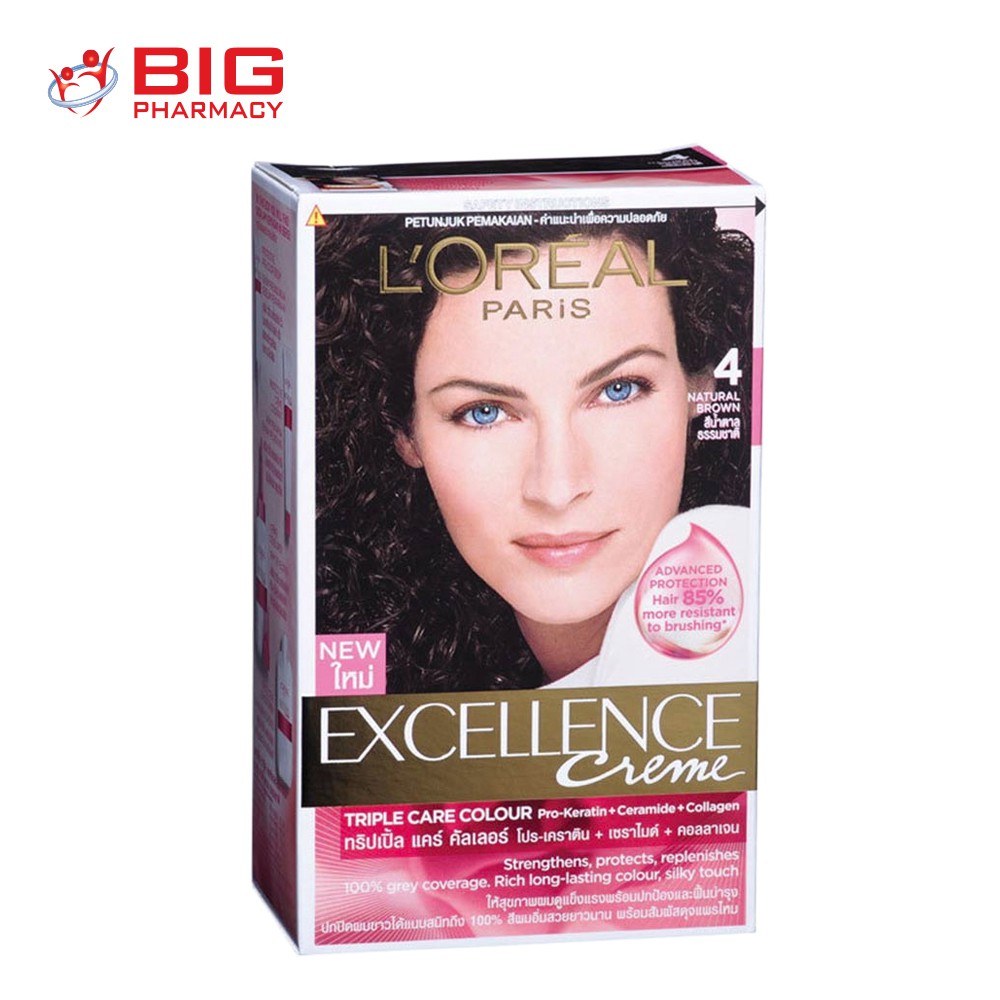 L Oreal Excellence Creme Natural Brown 4 Shopee Malaysia